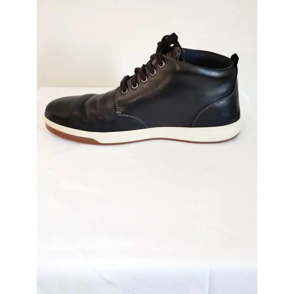 EUC Cole Haan Grand.360 Chukka Boots‎ Black White Sole Men 10.5M Preppy Biker